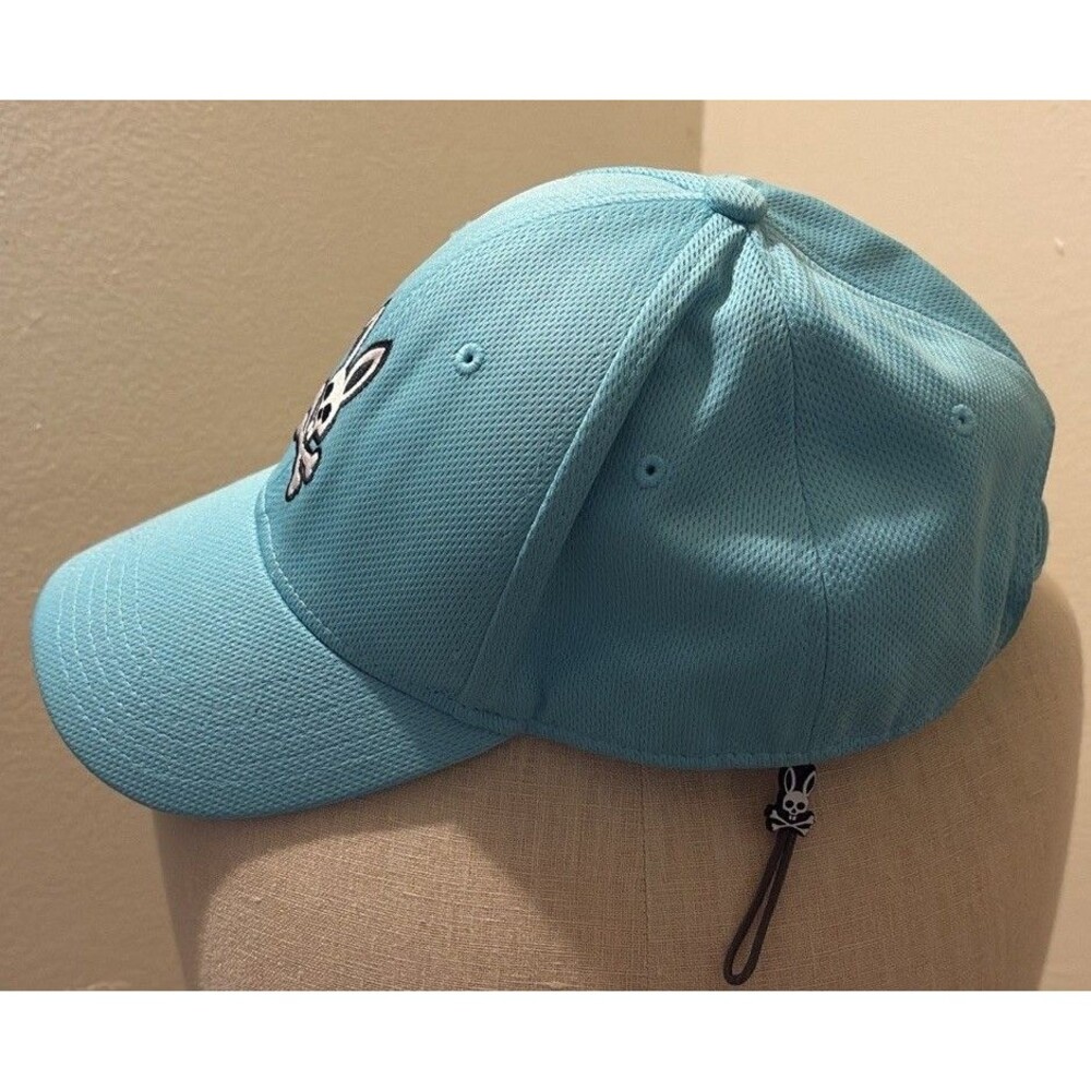 psycho bunny Accessories baseball cap AdjustableSeafoam Blue Skulls Size S Read - Picture 2 of 8